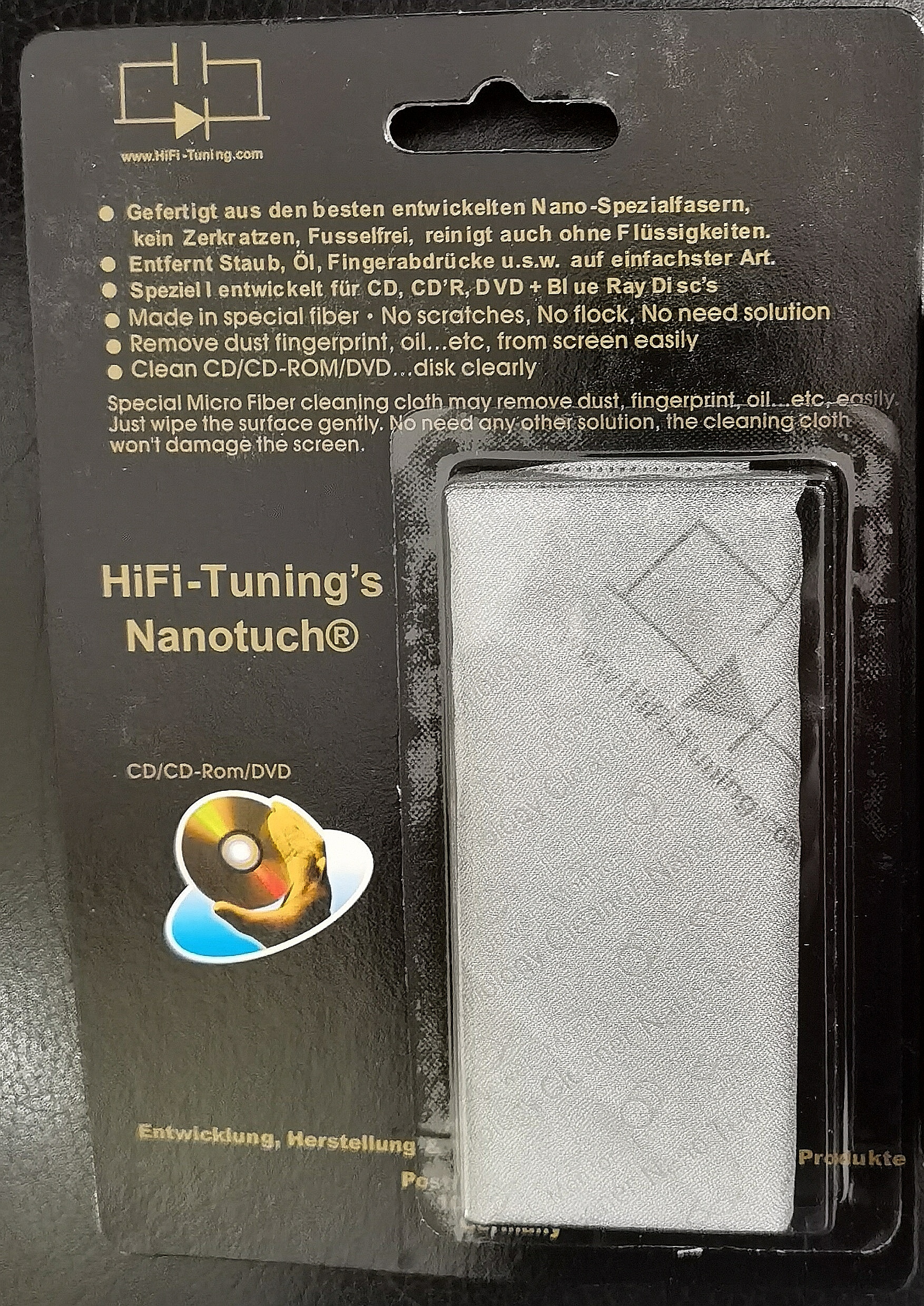 HiFi Tuning NanoTuch CD/DVD Cleaning Cloth